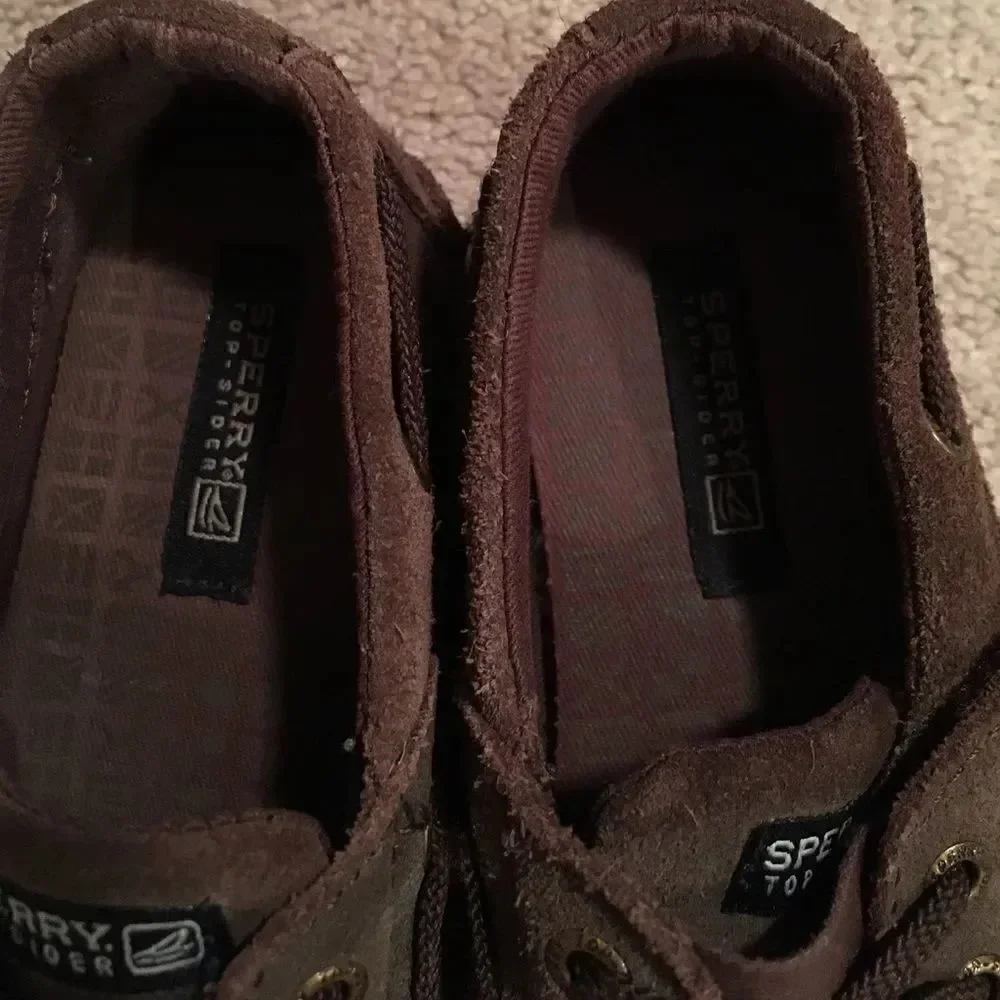 Sperry Little Boys Dark Brown Cruz Jr Top Sider - Size 10 1/2
